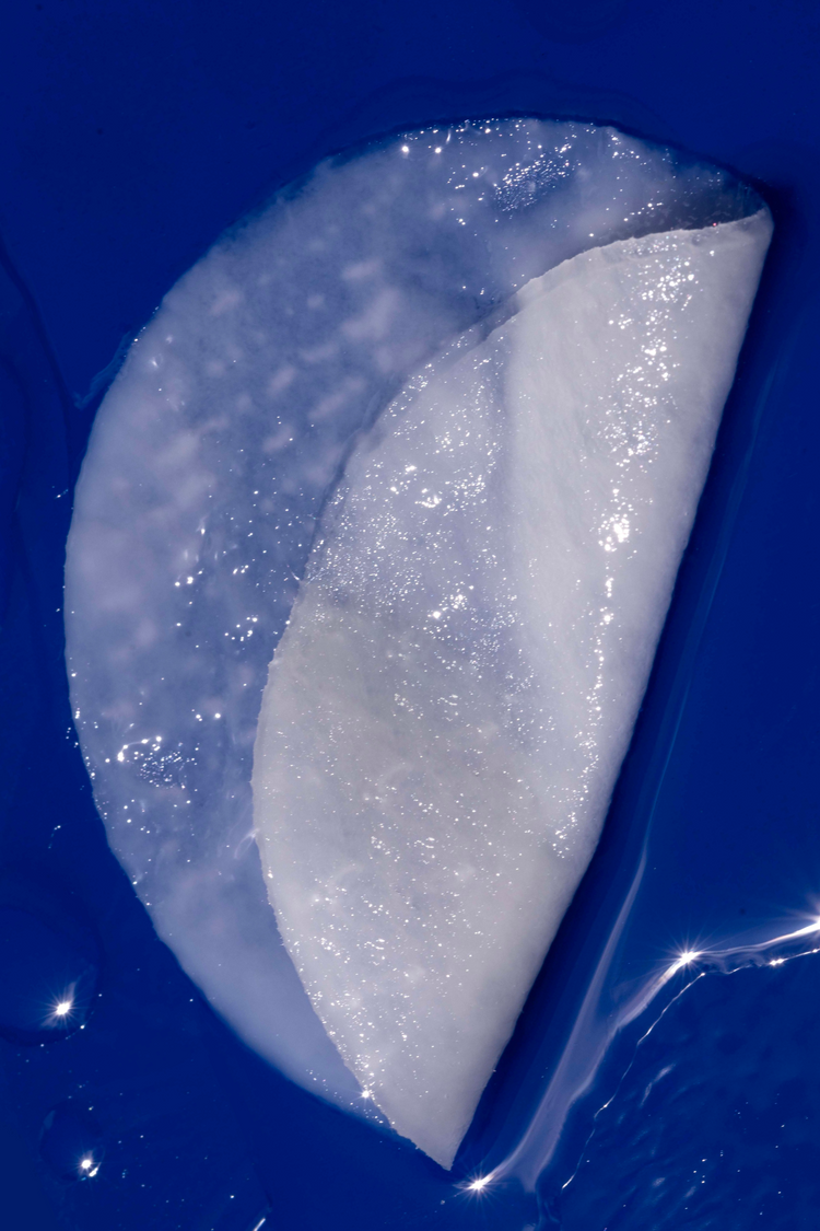 toner pads on a blue background