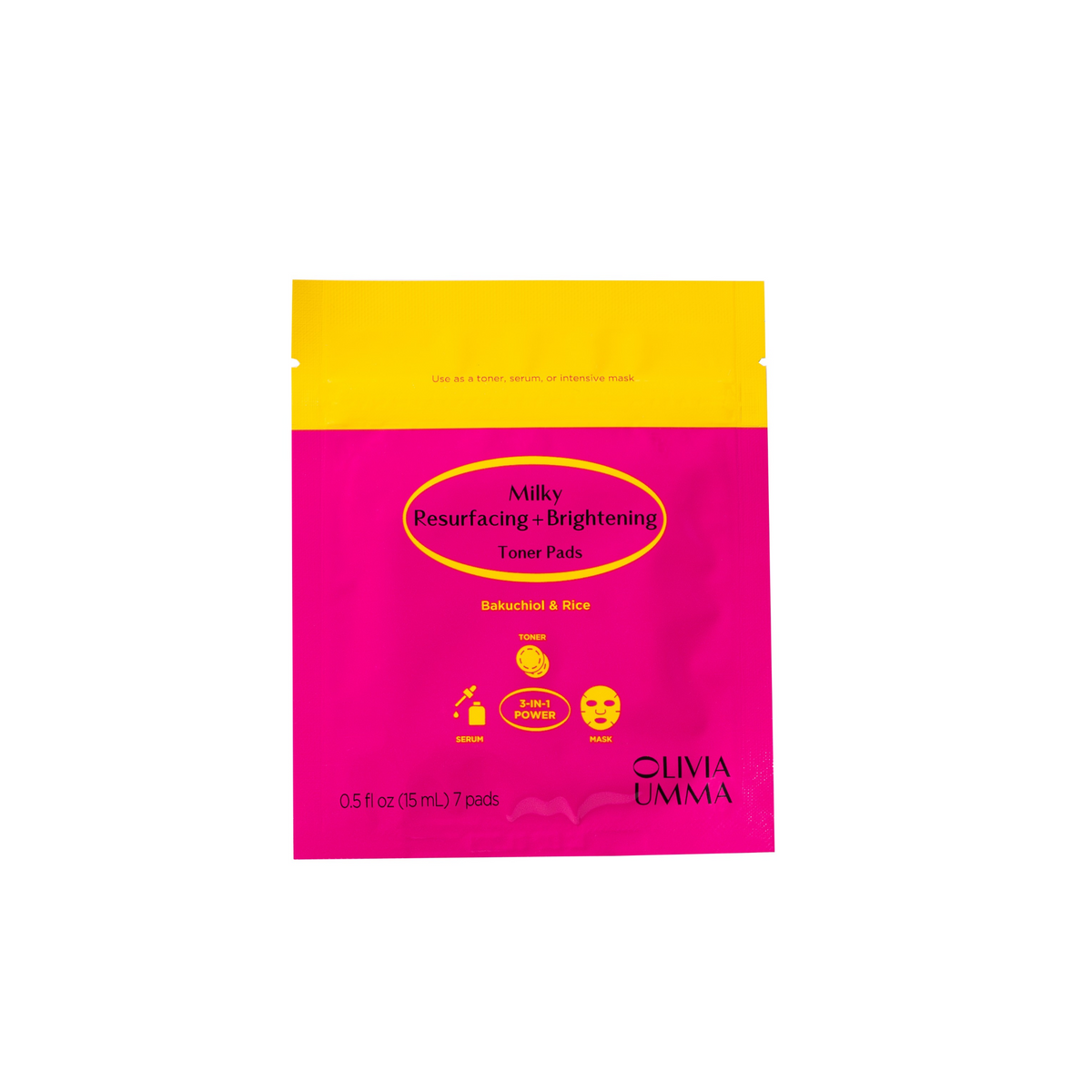 Travel size Milky Resurfacing + Brightening Toner pads (7 Pads)