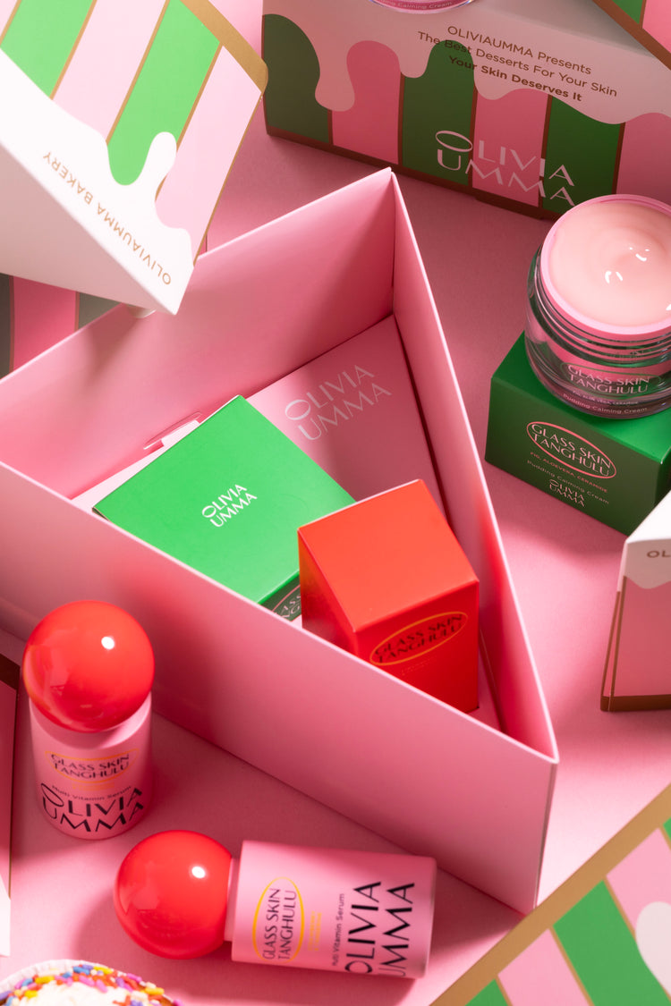 multivitamin serum and a pudding calming cream