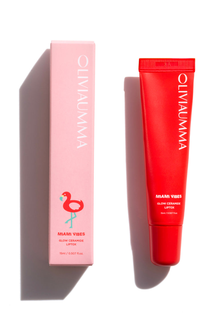 [Gift Set] Glow Ceramide Liptox Set 3 colors with Miami Vibes Hat