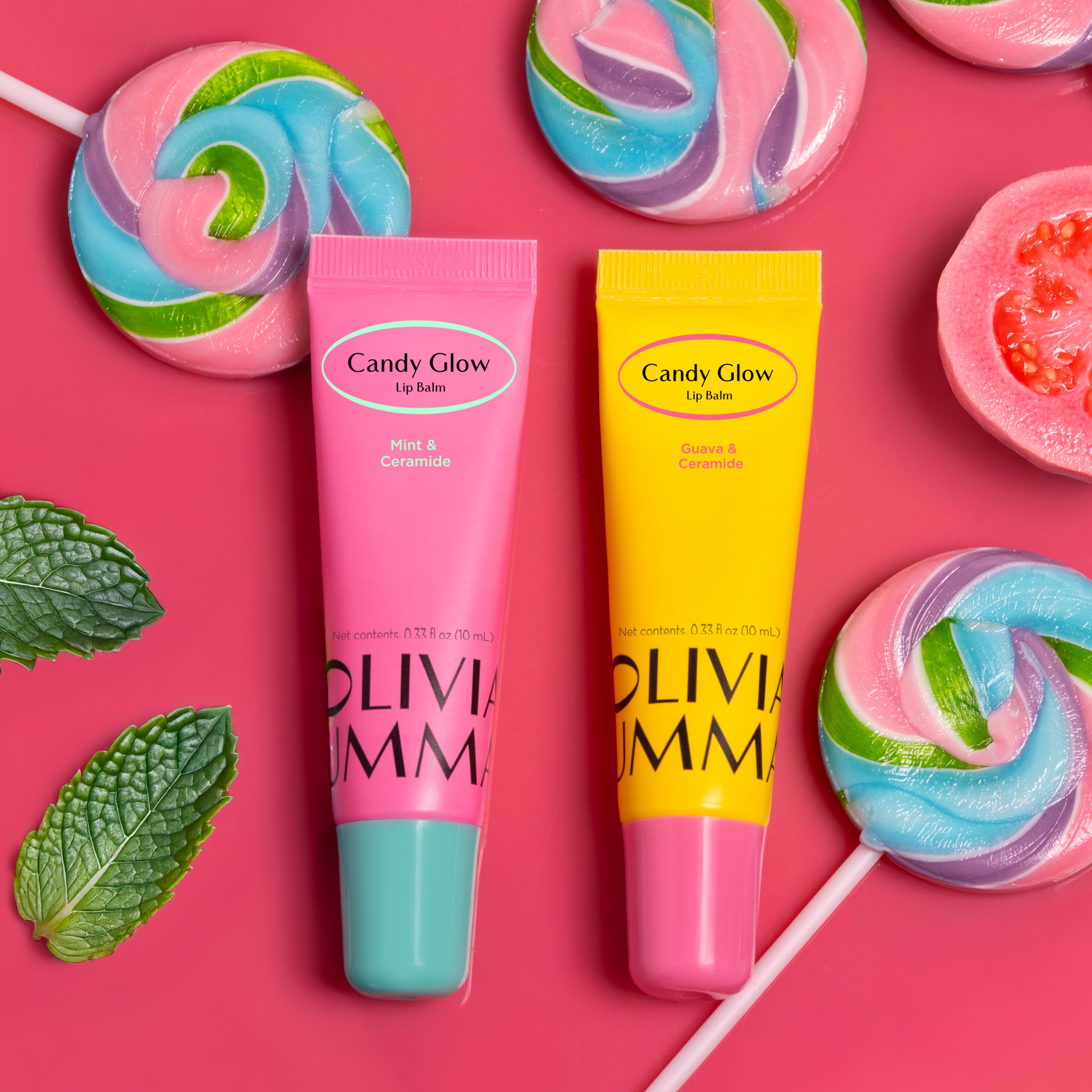 Candy Glow Lip Balm Sheer Lasting Shine with Mint & Ceramide