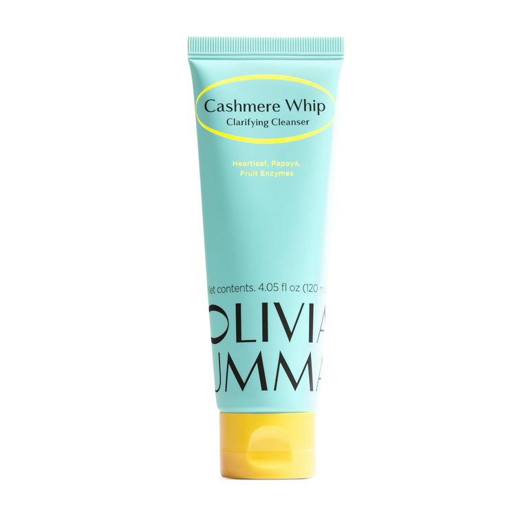 Tube of Cashmere Whip Clarifying Cleanser by Olivia Umma on a white background